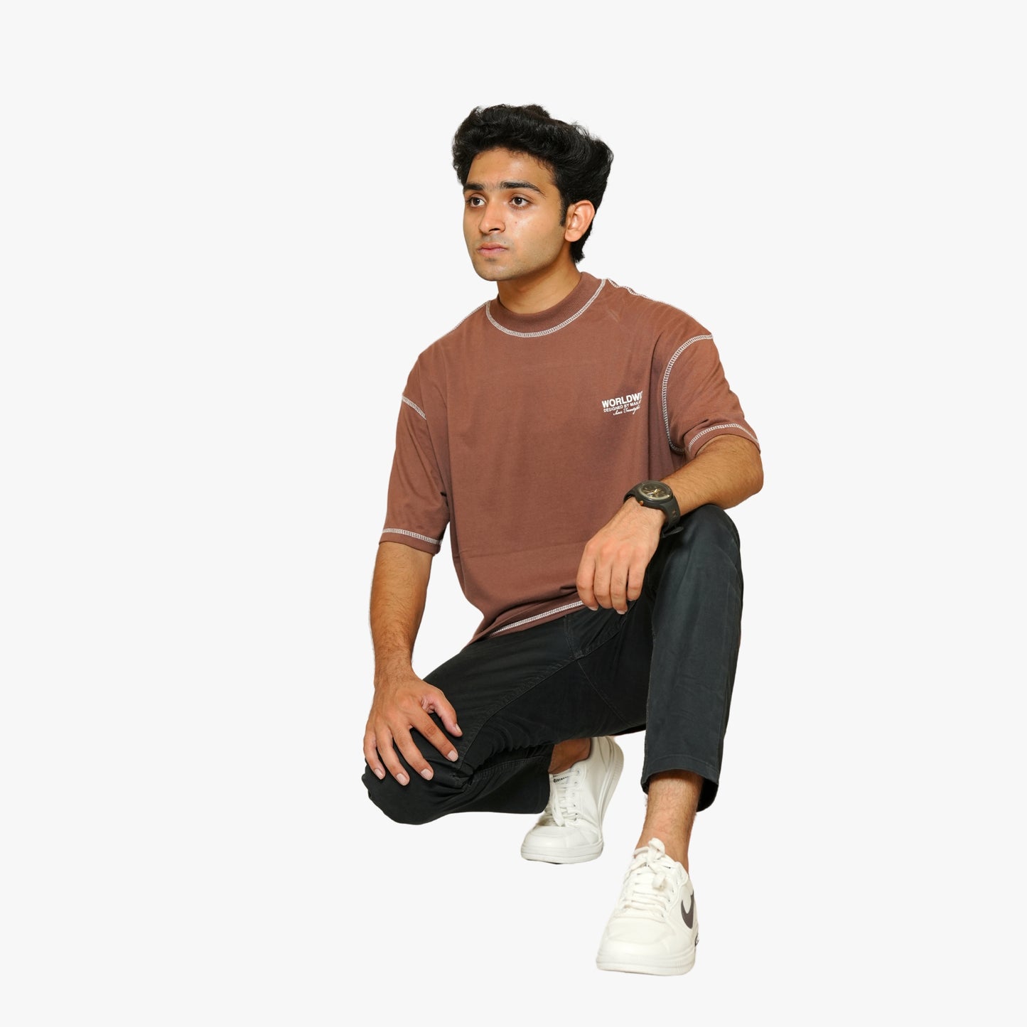 FIVE NEEDLE UNISEX OVERSIZED T-SHIRT I 100% COTTON
