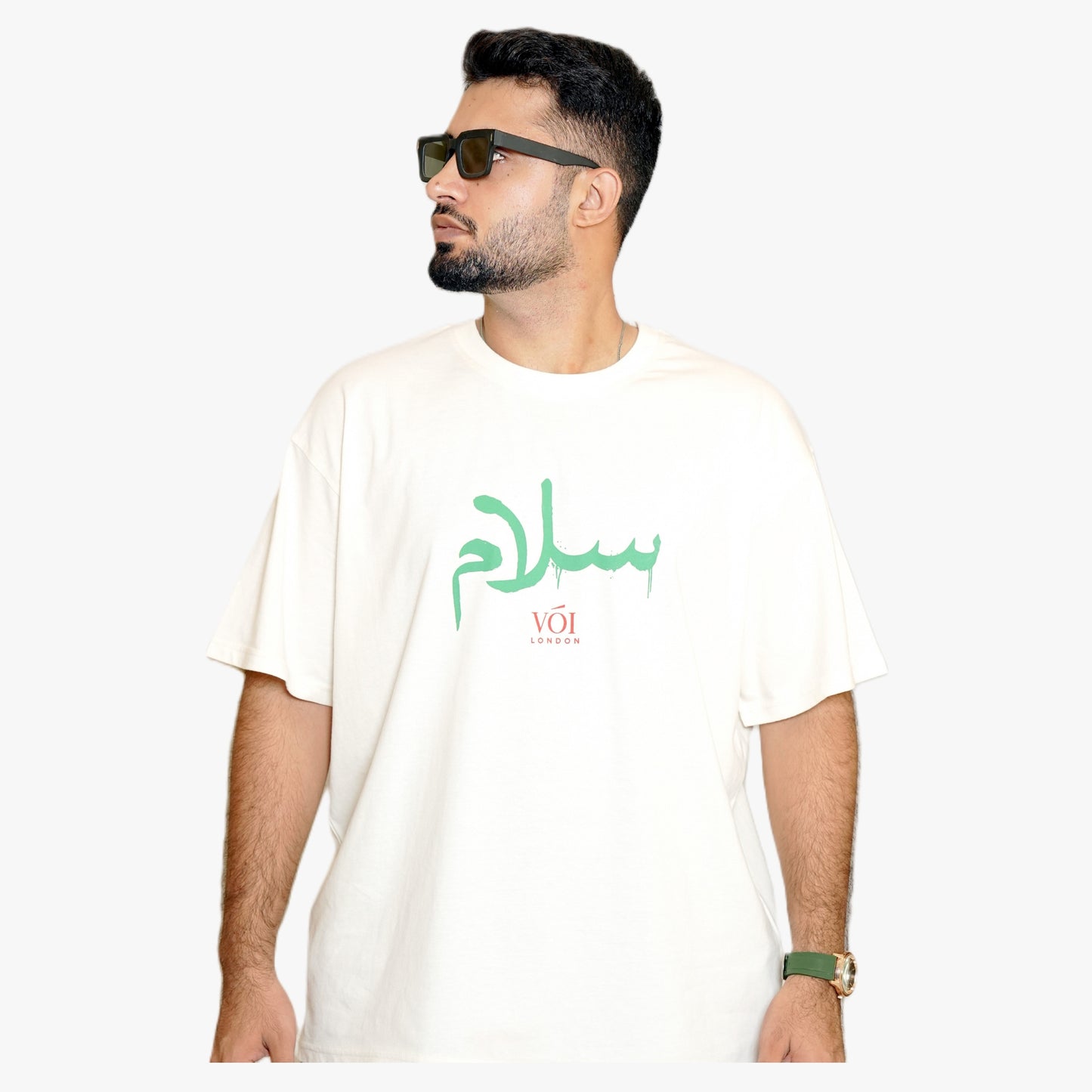 PREMIUM SALAAM T-SHIRT | OVERSIZED T-SHIRT 100% COTTON WITH FRONT AND BACK PRINTING