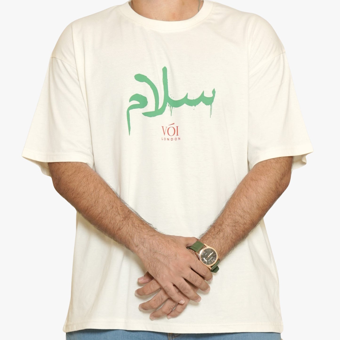 PREMIUM SALAAM T-SHIRT | OVERSIZED T-SHIRT 100% COTTON WITH FRONT AND BACK PRINTING